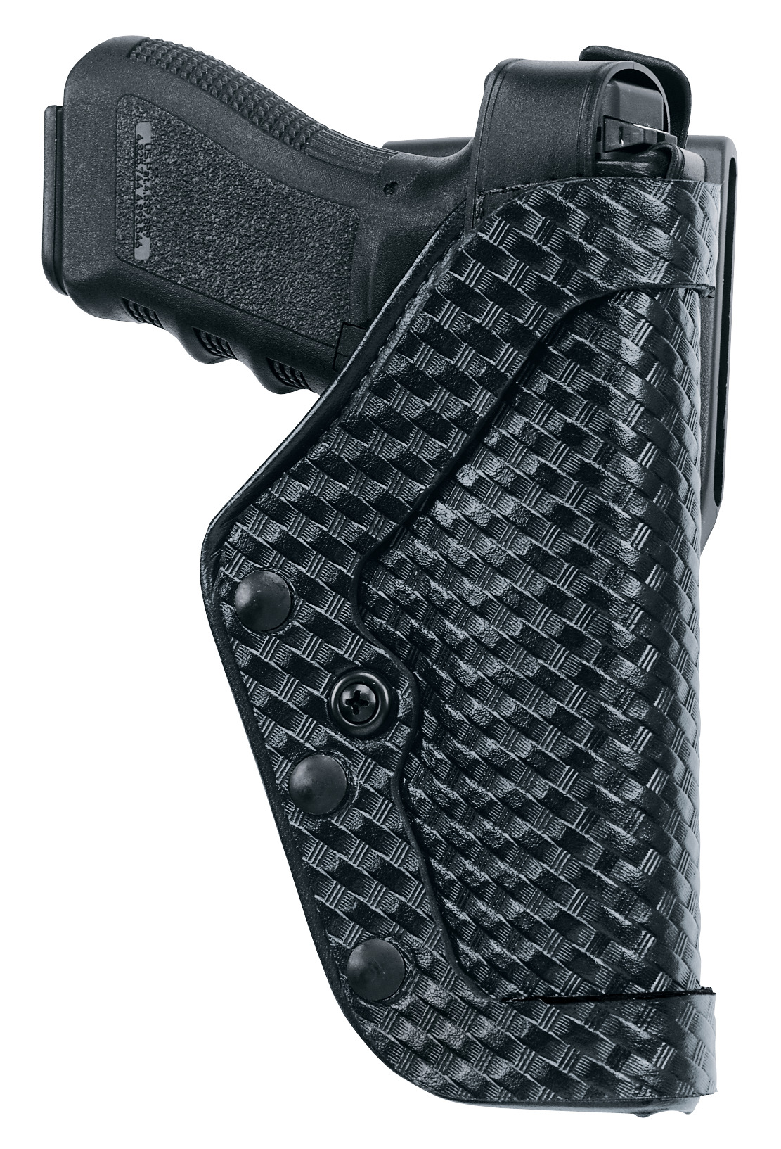 NEW Uncle Mikes Dual Retention Duty Holster R/H for 3-4" Revolvers 310R 